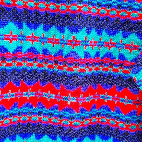 LL BEAN VINTAGE 100% WOOL MULTICOLORED MEDIUM MEN'S SWEATER NWOT - Picture 7 of 17